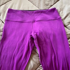 Purple/Black Size 6 LuluLemon Leggings